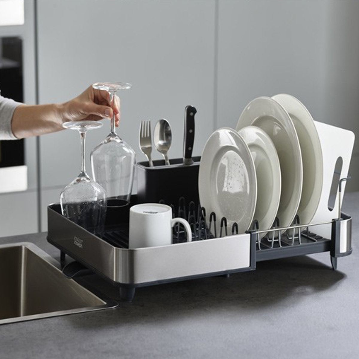 楽天市場】Joseph Joseph 水切りラック エクステンド スチール