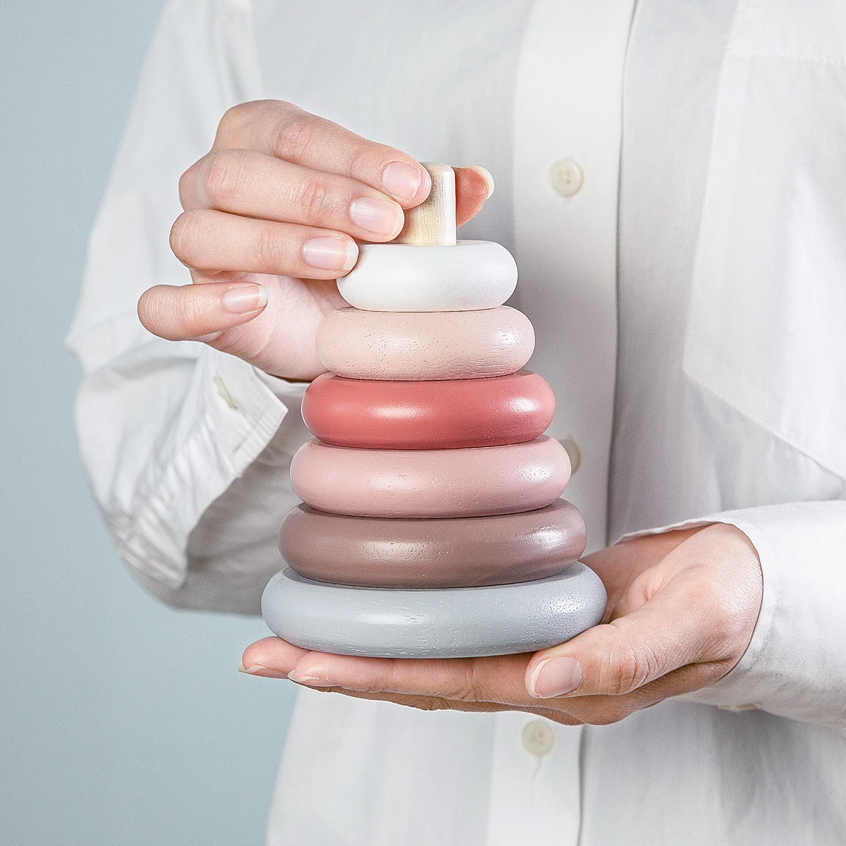 楽天市場】おもちゃ ウッデンスタッキングトイ 木製 10カ月 （ 知育