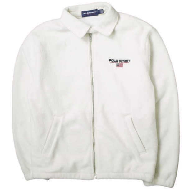 90s POLO SPORT USA製 ポロシャツ ホワイト 90年代 90s アメリカ製