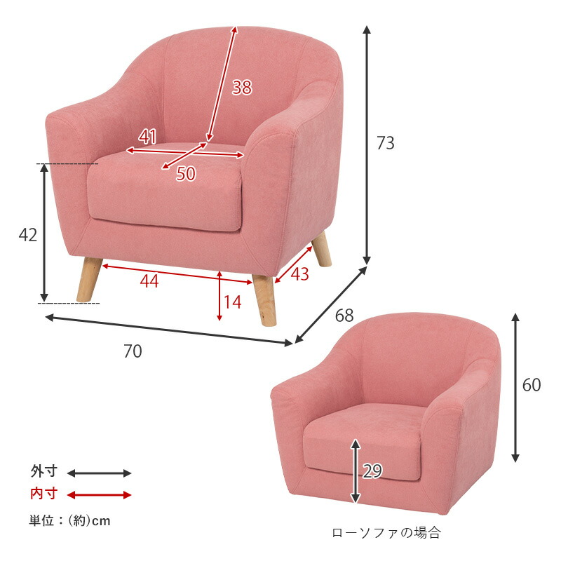 楽天市場】【10%OFFクーポンあり☆3/5(木)限定】ソファ 1人掛け 幅70cm
