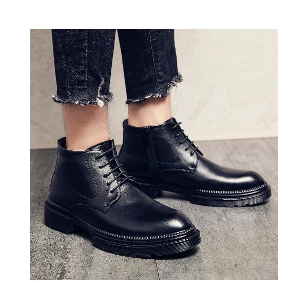 楽天市場】サイドジッパー付き メンズ ビジネス レザー シューズ