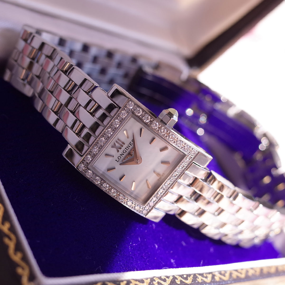 楽天市場】ロンジン ドルチェヴィータ L5.161.0 ブルーシェル ダイヤ