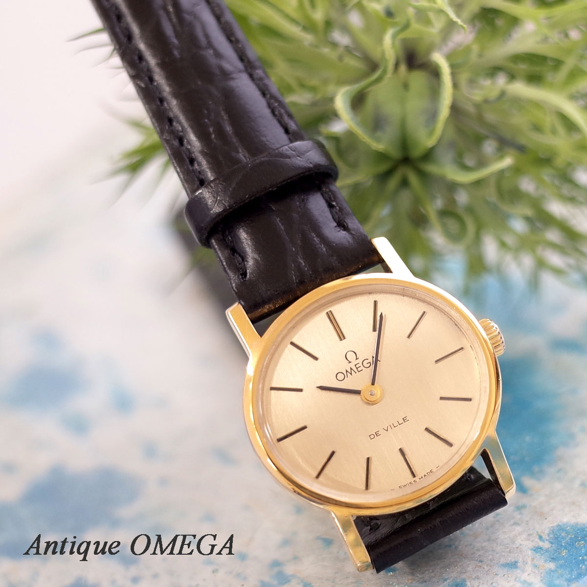 楽天市場】オメガ デビル 70's アンティーク 金張り 横オーバル SS/GP