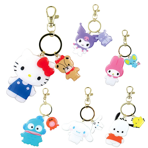 楽天市場】サンリオキャラクターズ ダイカット ツイン キーホルダー