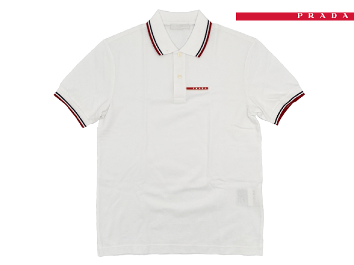 楽天市場】プラダ ポロシャツ PRADA SJJ887 BIANCO PIQUET 難有り