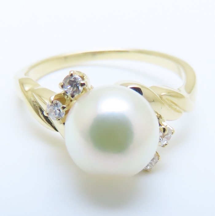 楽天市場】MIKIMOTO ミキモト パール リング 指輪 真珠7.5ミリ