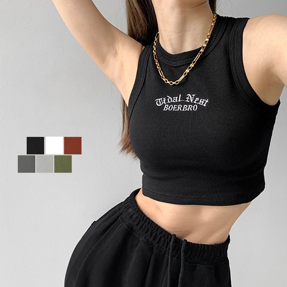 楽天市場】タンクトップ レディース 春夏 ショート丈 クロップド丈