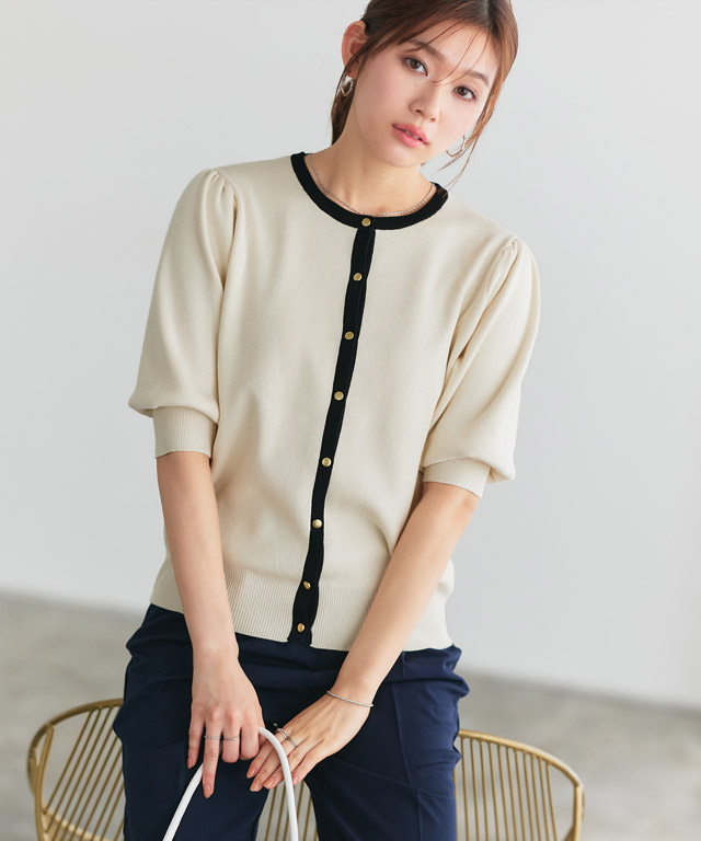 楽天市場】【全品20％OFFクーポン】多機能バイカラーパフニット