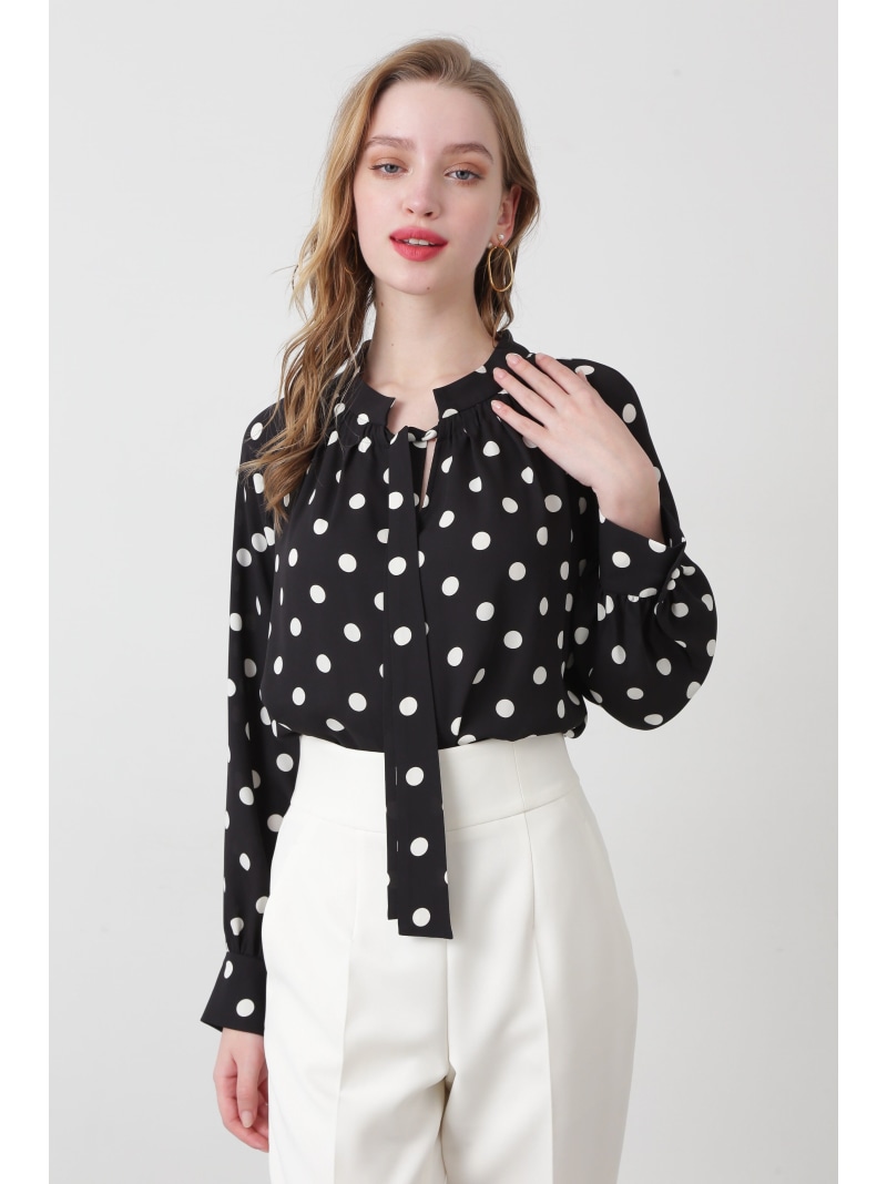 楽天市場】【SALE／46%OFF】[WEB限定商品] ドットプリントギャザー