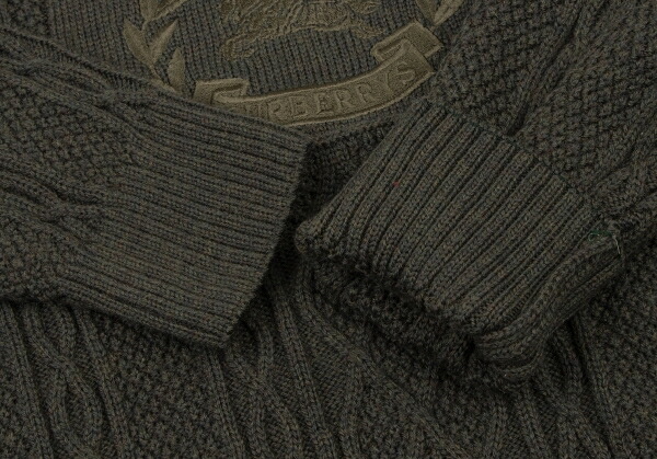 楽天市場】【中古】 バーバリーズBurberrys' フロントロゴ刺繍ケーブル