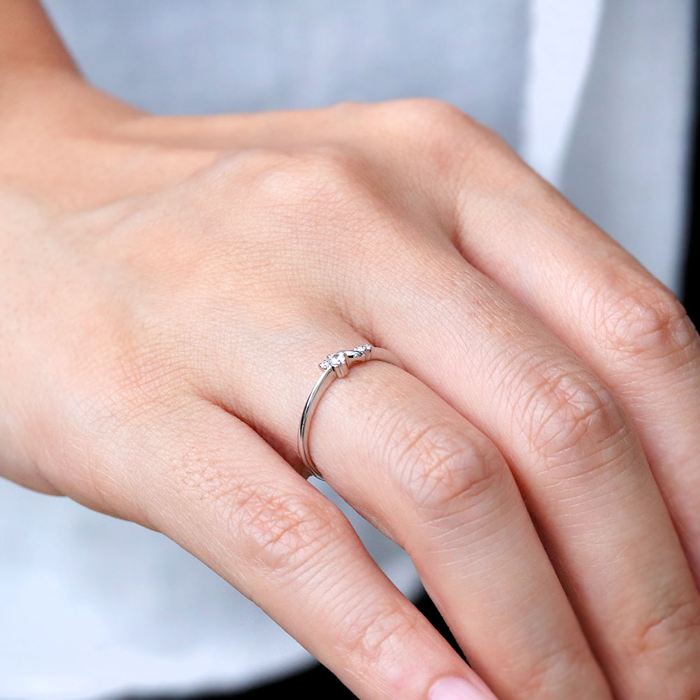 楽天市場】パライバトルマリン ピンキーリング 18金 18k 指輪 天然石