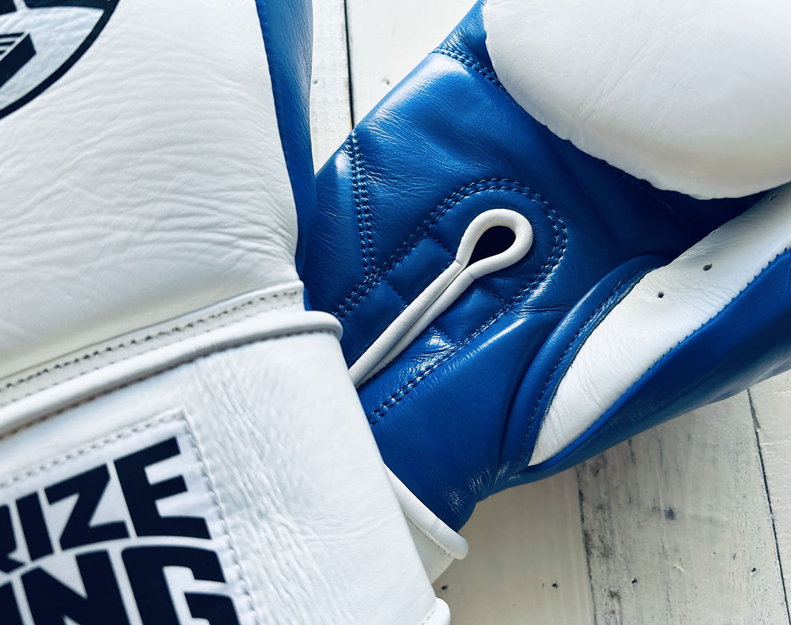 楽天市場】PRIZE RING “Professional SX” ボクシンググローブ 白/青