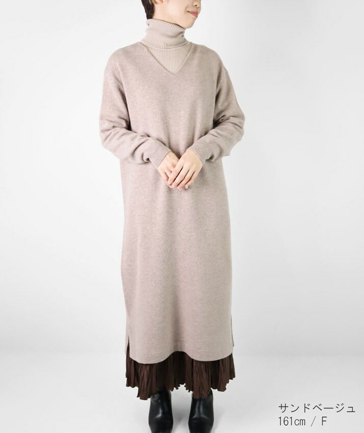 楽天市場】PRODIGAL ニット ワンピース カシミヤ 100% ロング 日本製