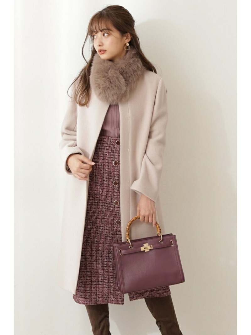 楽天市場】【SALE／30%OFF】フォックスファーティペット付ノーカラー