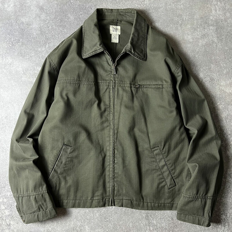 楽天市場】90s GAP フルジップ コットン ヘリンボーン ツイル ワーク
