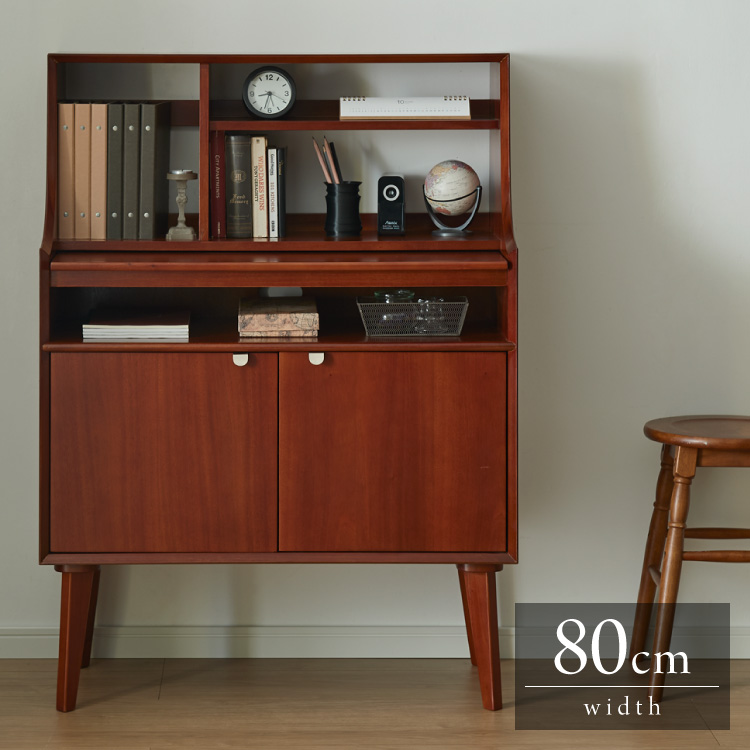 楽天市場】ライティングデスク 幅80cm 北欧 ヴィンテージ 天然木