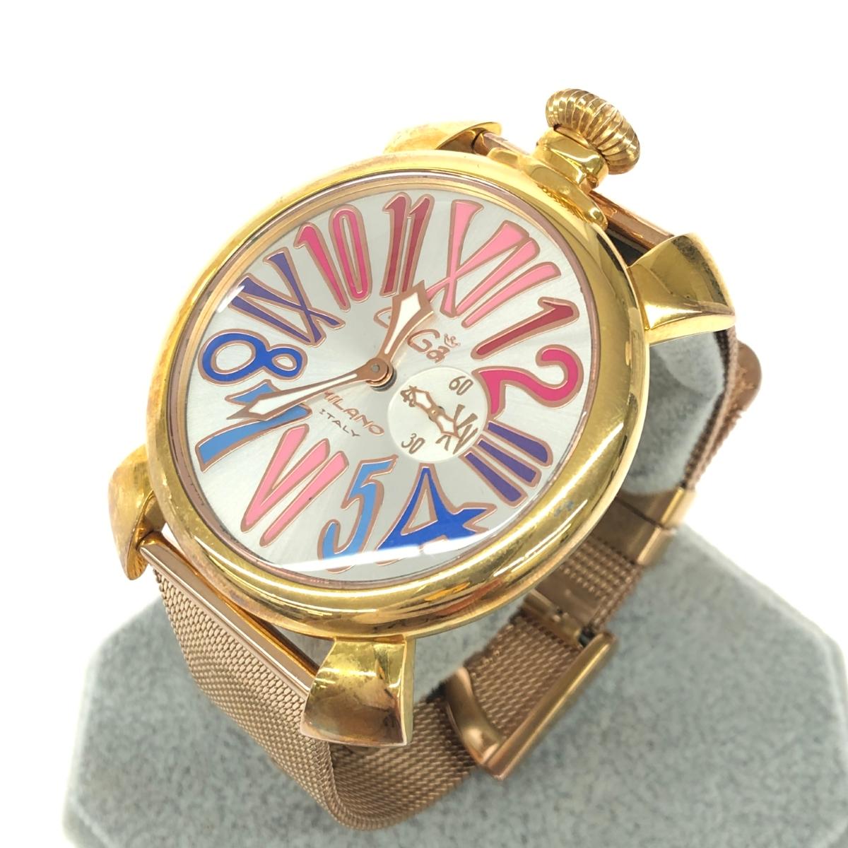 楽天市場】ゴールド（ブランドガガミラノ）（メンズ腕時計｜腕時計）の通販