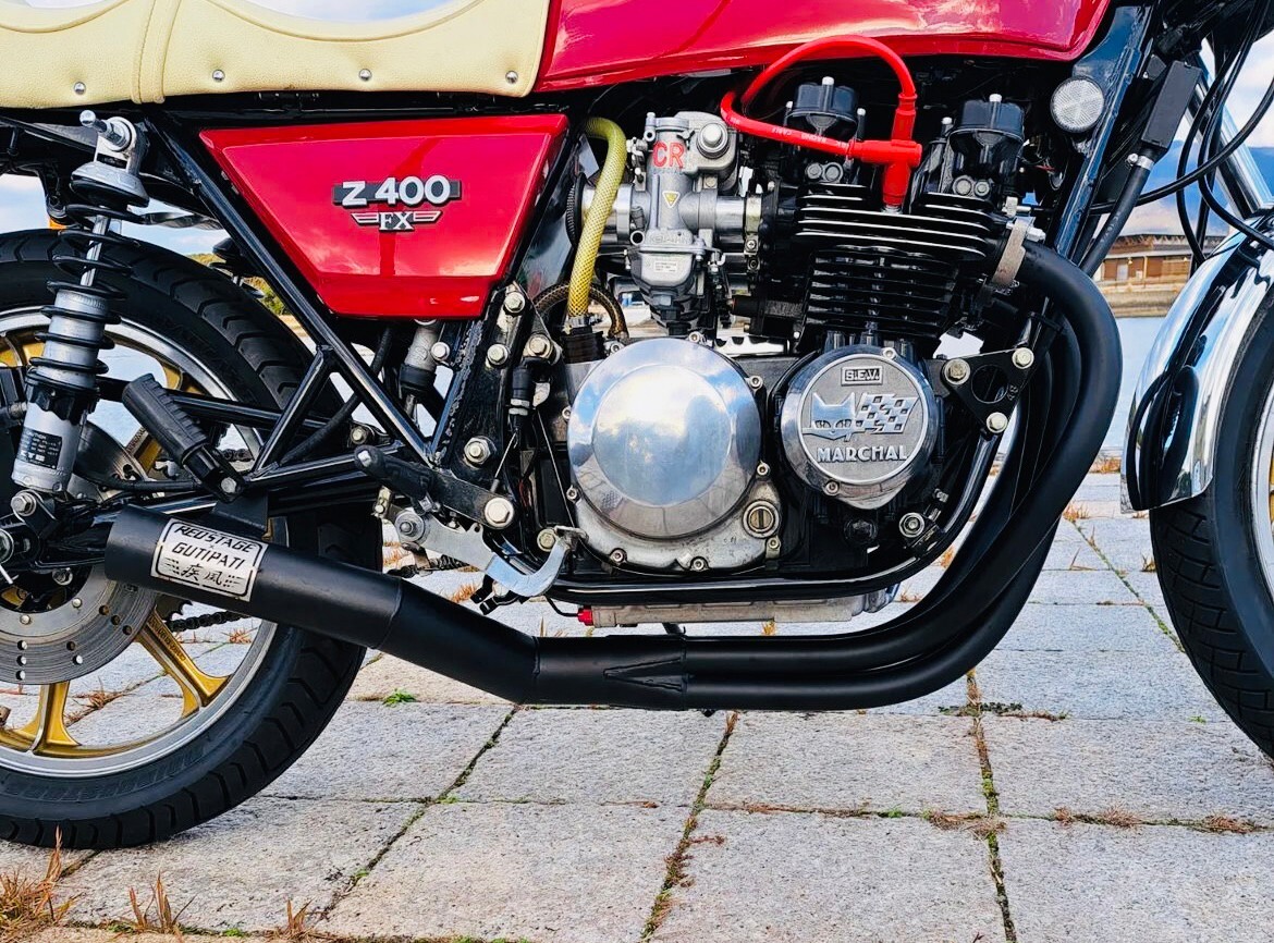 楽天市場】REDSTAGE Z400FX 手曲げ 集合管 ショート管 疾風 ハヤテ