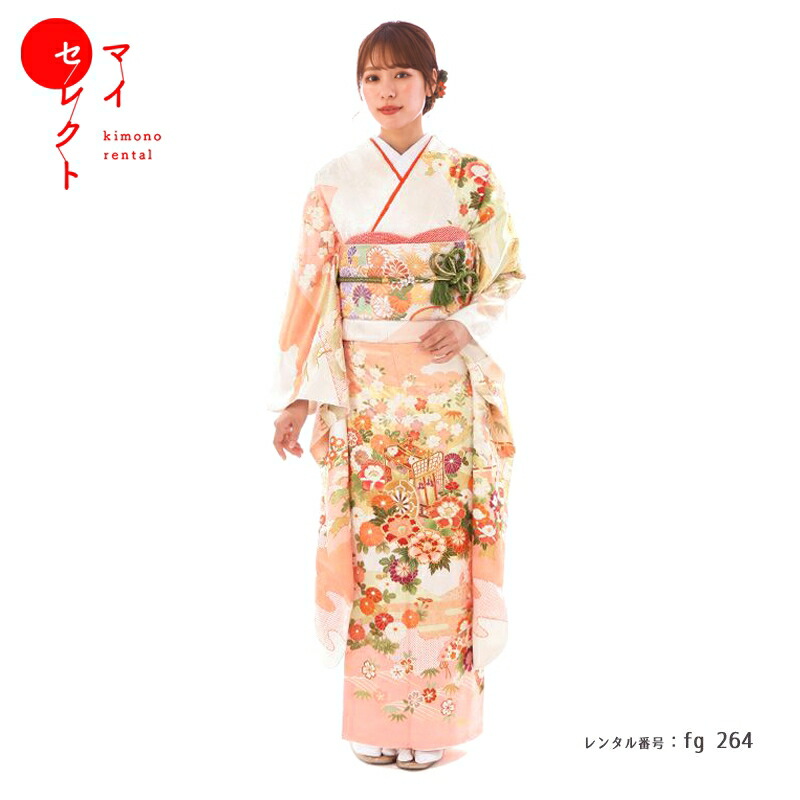 楽天市場】成人式振袖レンタル fg_264 吉澤友禅 吉田簑助 吉慶御所車