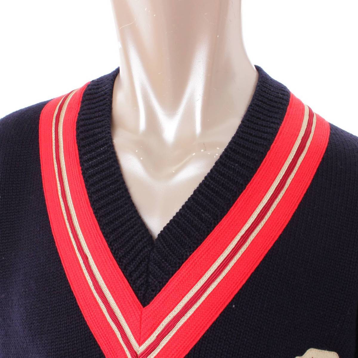 楽天市場】【グッチ】Gucci ビーアップリケ チルデン ニット セーター