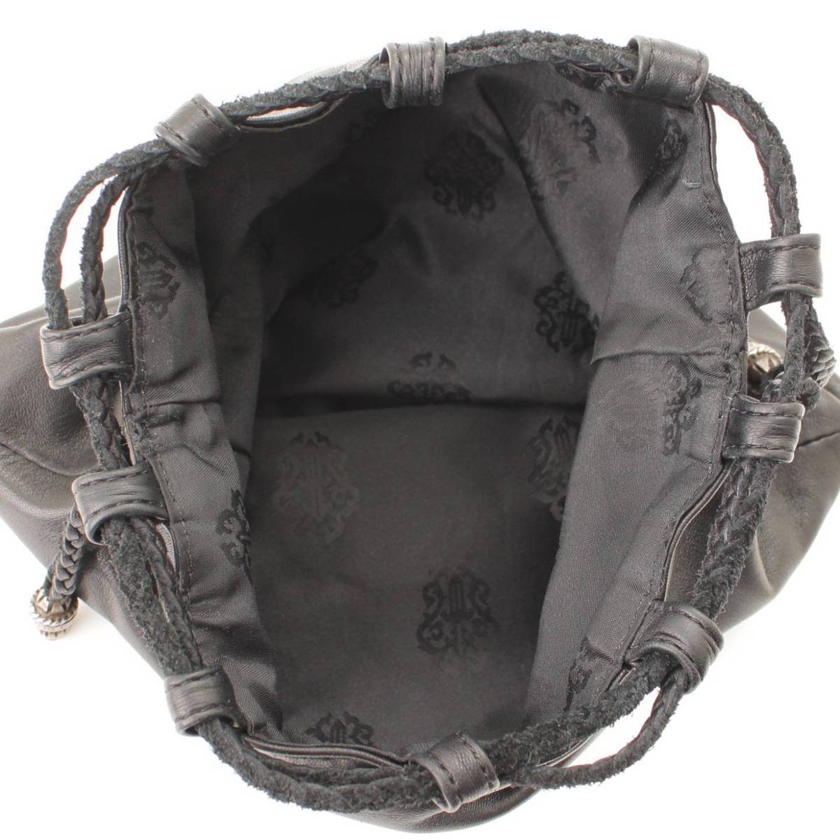 楽天市場】【クロムハーツ】Chrome Hearts レザー ドローストリング