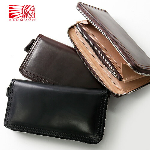 楽天市場】REDMOON レッドムーン Round Zip Long Wallet Compact