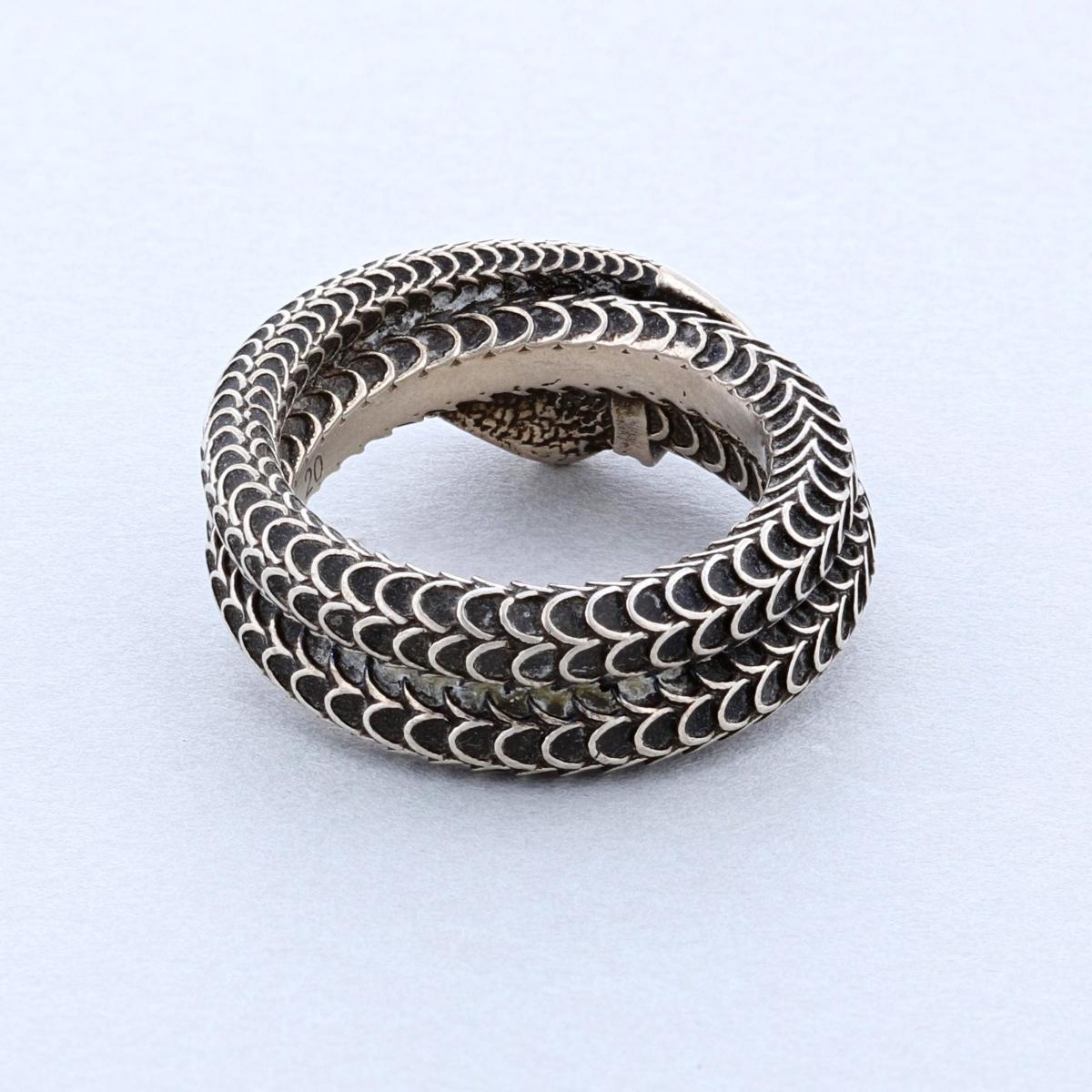 楽天市場】【中古】 GUCCI （グッチ） ｼﾙﾊﾞｰ ｽﾈｰｸ ﾘﾝｸﾞ 蛇