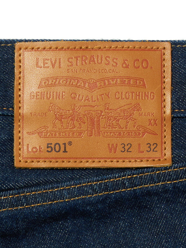 楽天市場】LEVIS リーバイス 501 赤耳 ORIGINAL L32 リンス インディゴ