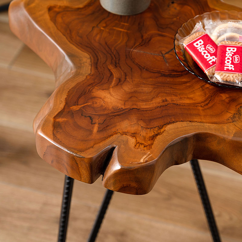 楽天市場】サイドテーブル 切り株ヴィンテージデザイン ラフさが魅力約