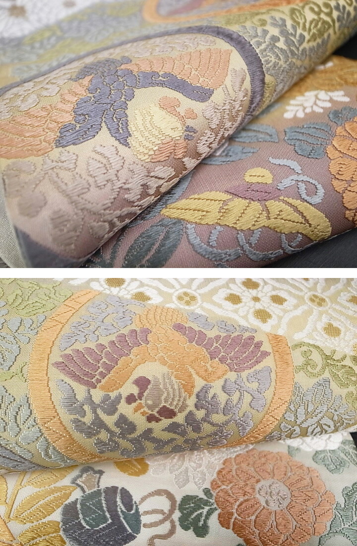 楽天市場】袋帯 未仕立て 正絹 西陣織 唐織 結婚式 入学式 卒業式横段