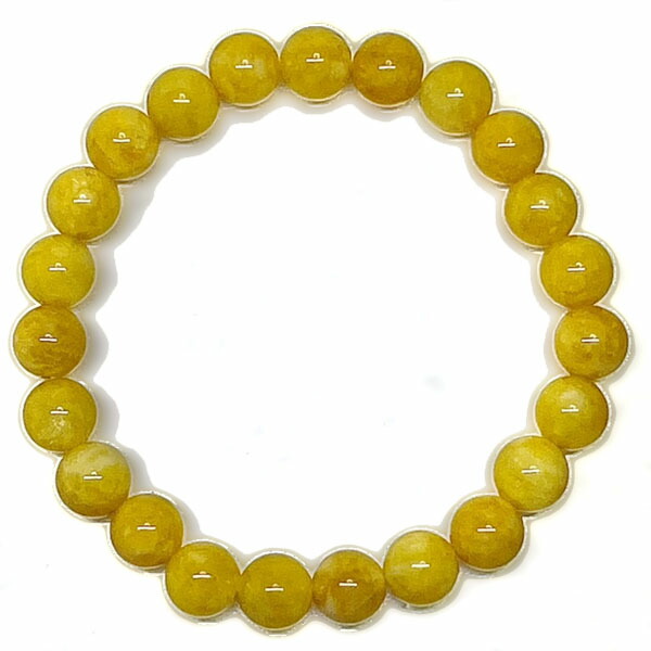 楽天市場】イエロージェード ブレスレット 8mm ネコポス便なら【送料
