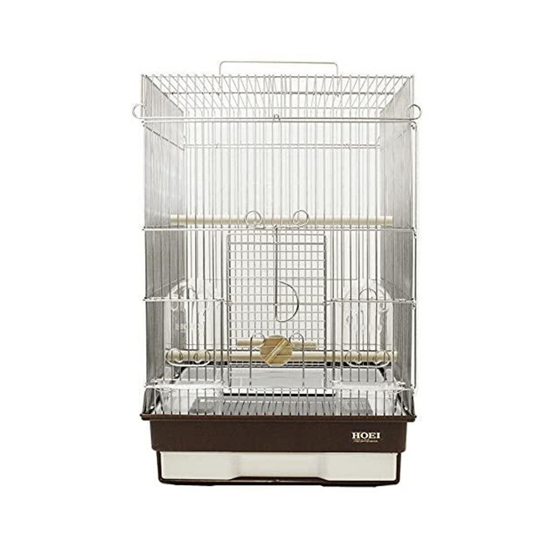 楽天市場】HOEI 35手のり ステンレス ブラウン 小鳥用 飼育ケージ