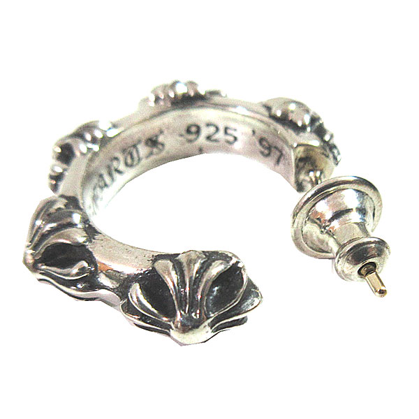 楽天市場】≪Brand new≫ CHROME HEARTS Hoop Earrings Cross Band CH