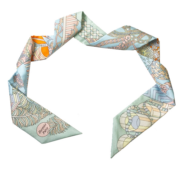 楽天市場】≪新品≫ エルメス ツイリー 杖傘と決闘 シエル / ローズ