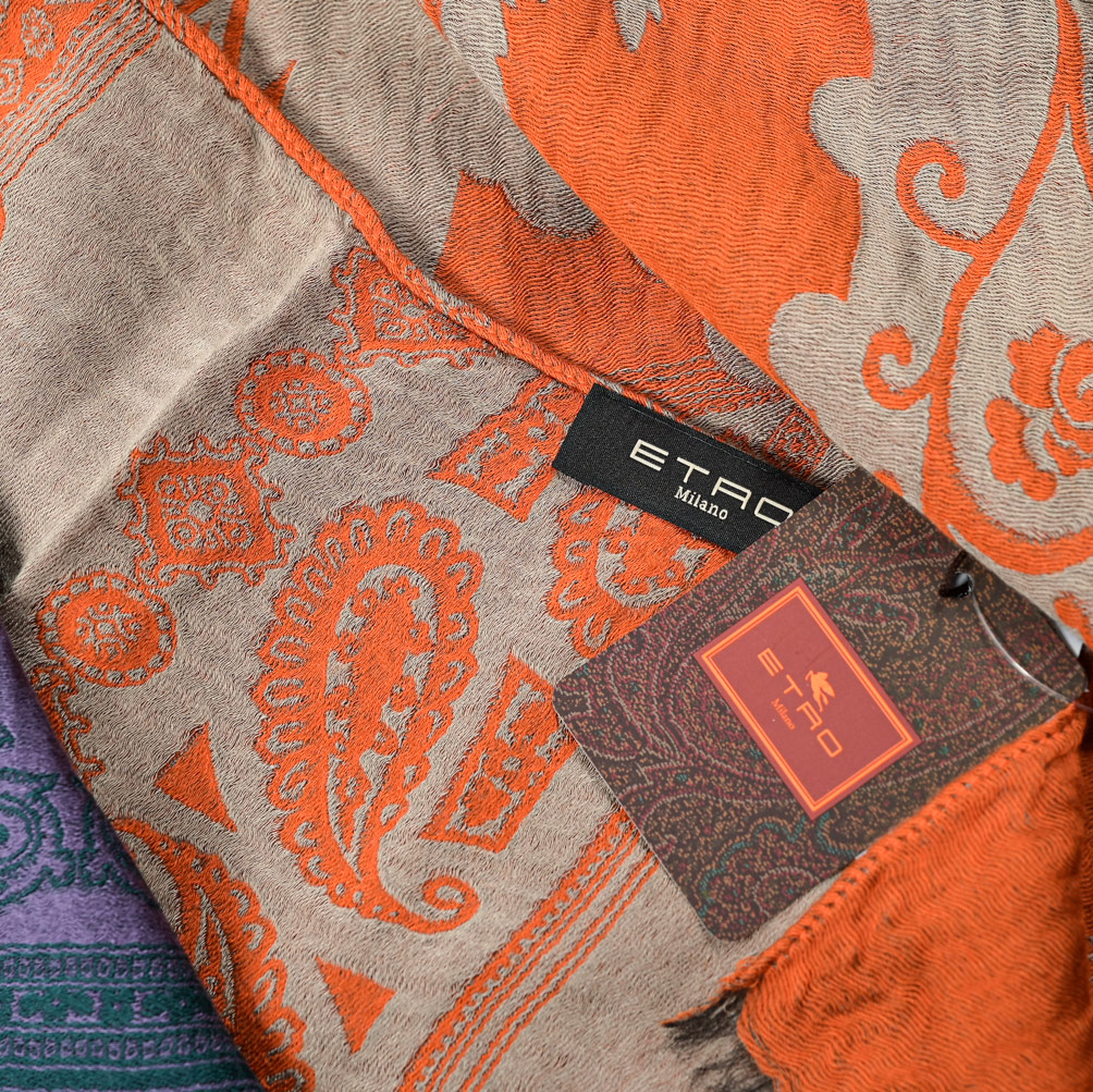 楽天市場】エトロ ETRO ストール マフラー 春 秋 3シーズン メンズ