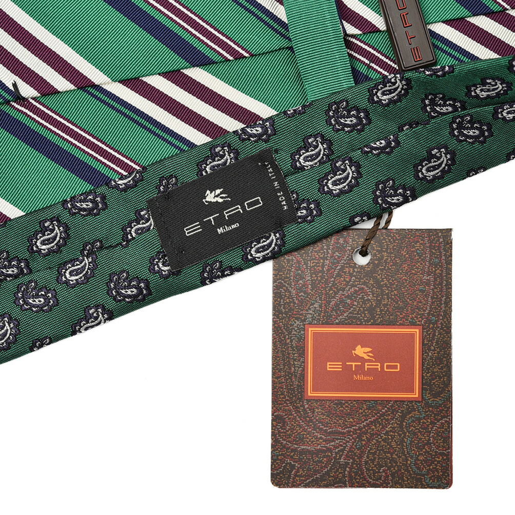 楽天市場】エトロ ETRO ネクタイ メンズ シルク コットン レジメンタル