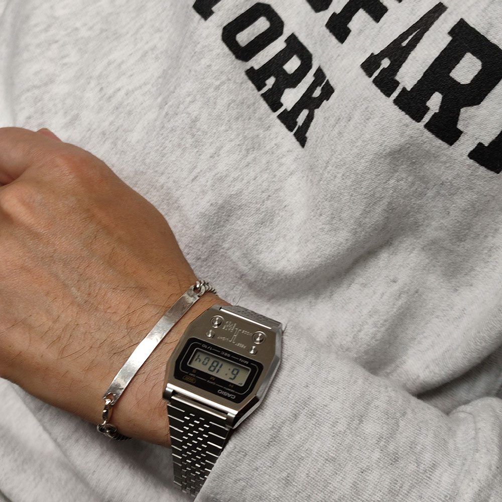 楽天市場】CASIO PREMIUM A1100D-1JF SILVER52QS-14B 復刻 デジタル