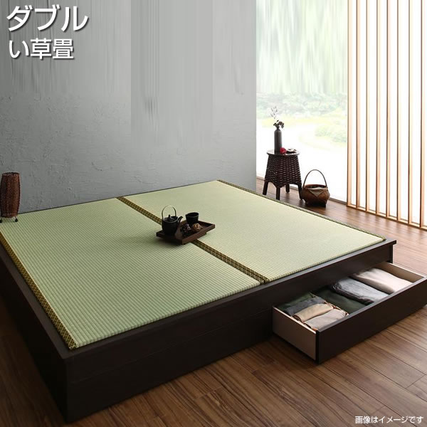 楽天市場】小上がり 畳ベッド ダブル 日本製 お客様組立 い草畳 ダブル