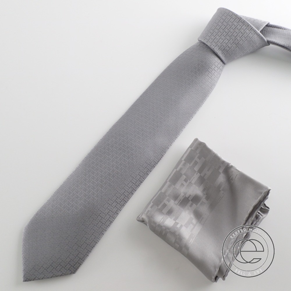 楽天市場】HERMES エルメス シルクチーフ付 H柄 シルク ネクタイ