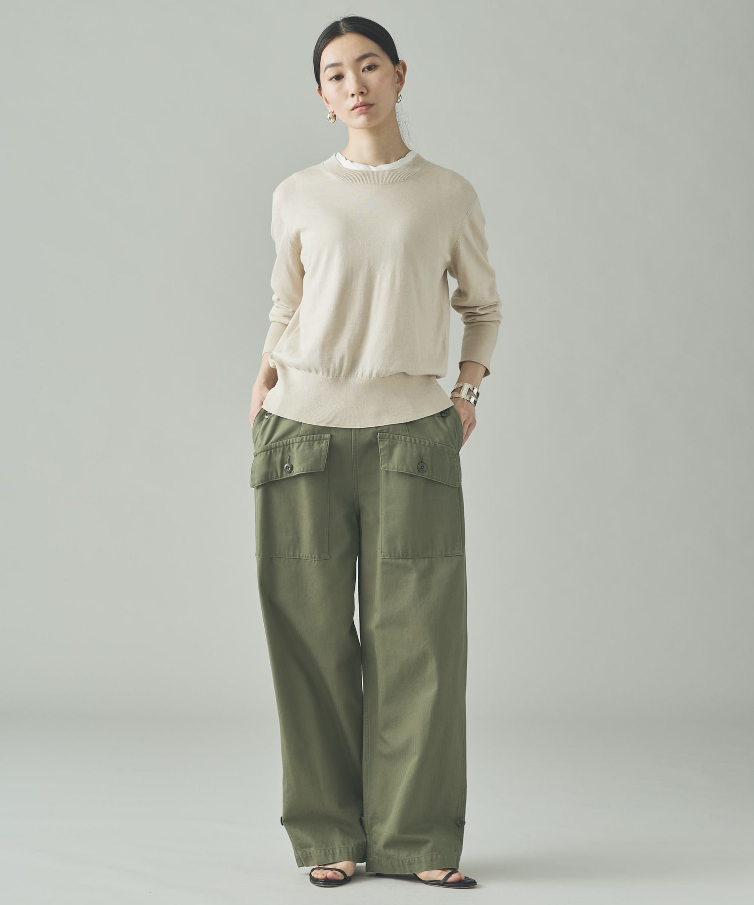 カレンソロジー　<&RC＞ヴィンテージライクカーゴパンツ　サイズ36 Curensology(カレンソロジー)｜〈&RC〉ヴィンテージライクカーゴパンツ