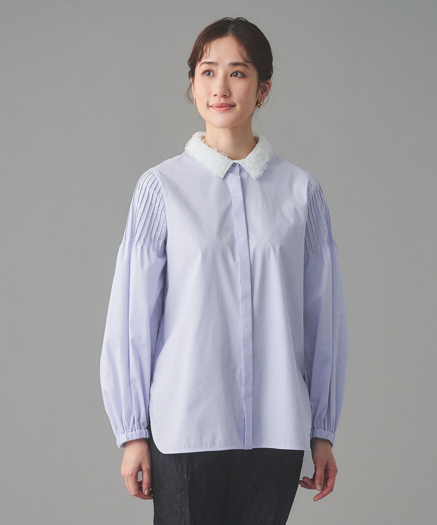 UNITED ARROWS｜チュールカラー 2WAY ブラウス | Rakuten Fashion(楽天