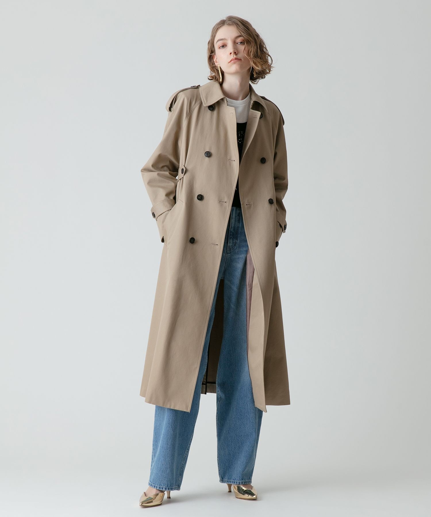 allureville｜FINXギャバトレンチコート | Rakuten Fashion(楽天