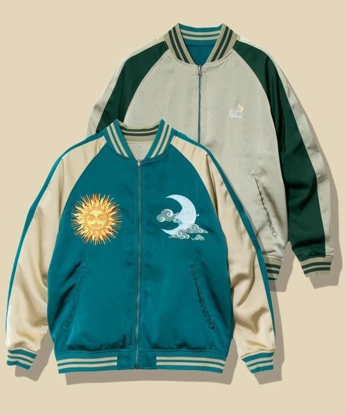 go slow caravan｜エステルサテンリバーシブルスーベニアJKT (MENS