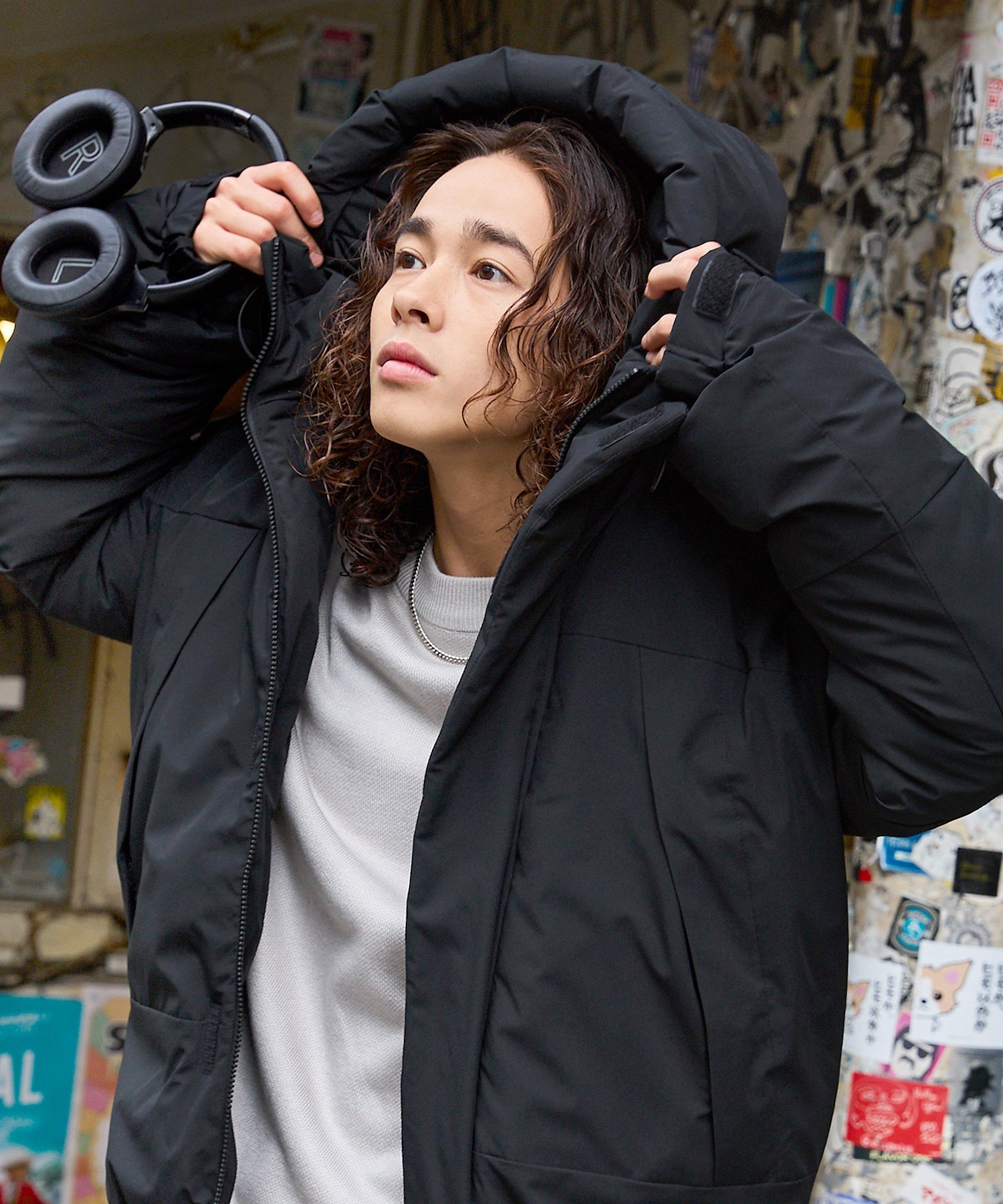 THE CASUAL｜スタンドネックフードボリューム中綿ジャケット | Rakuten