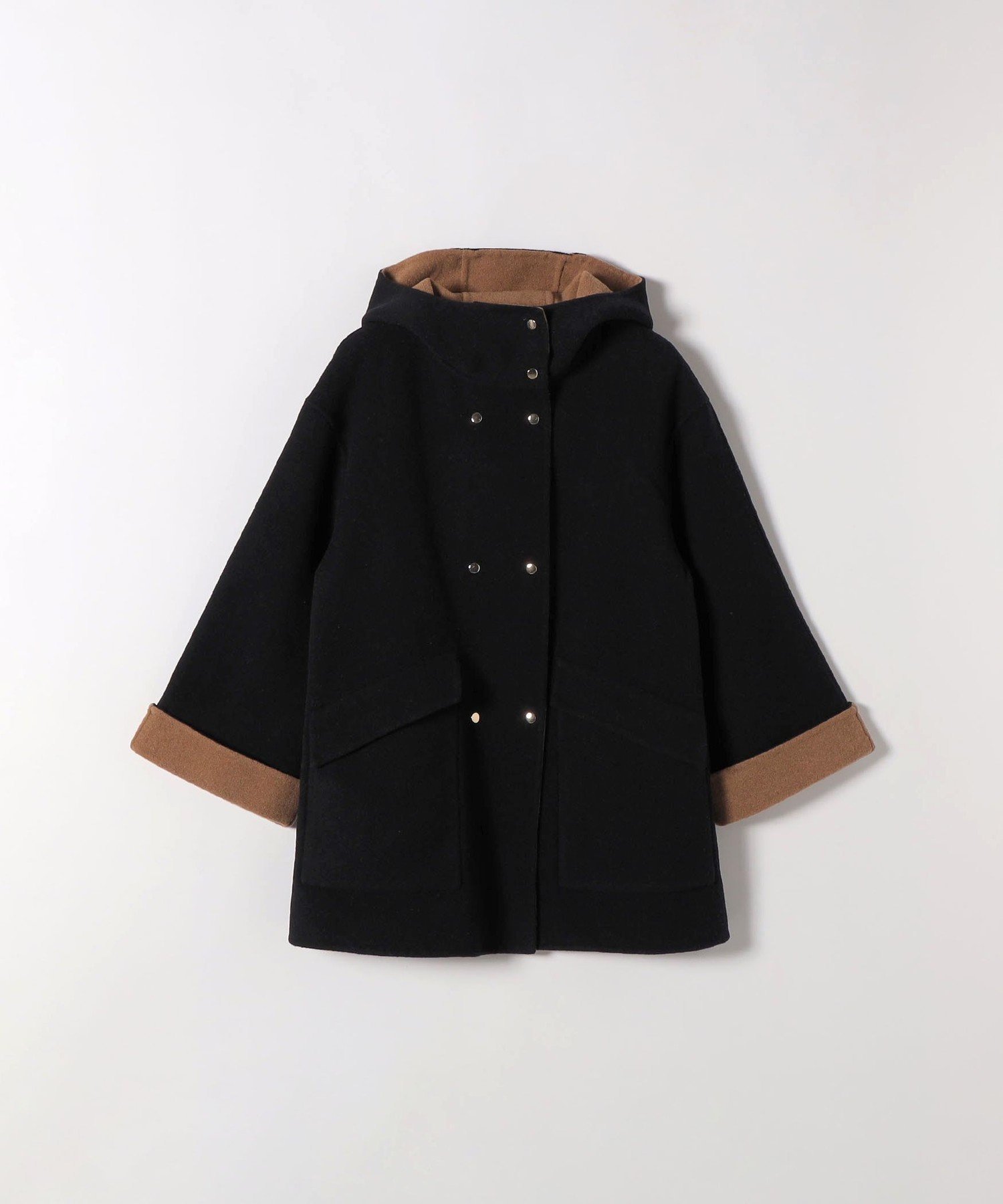 SHIPS｜SHIPS any: リバー フーデッド Aライン ミドル コート