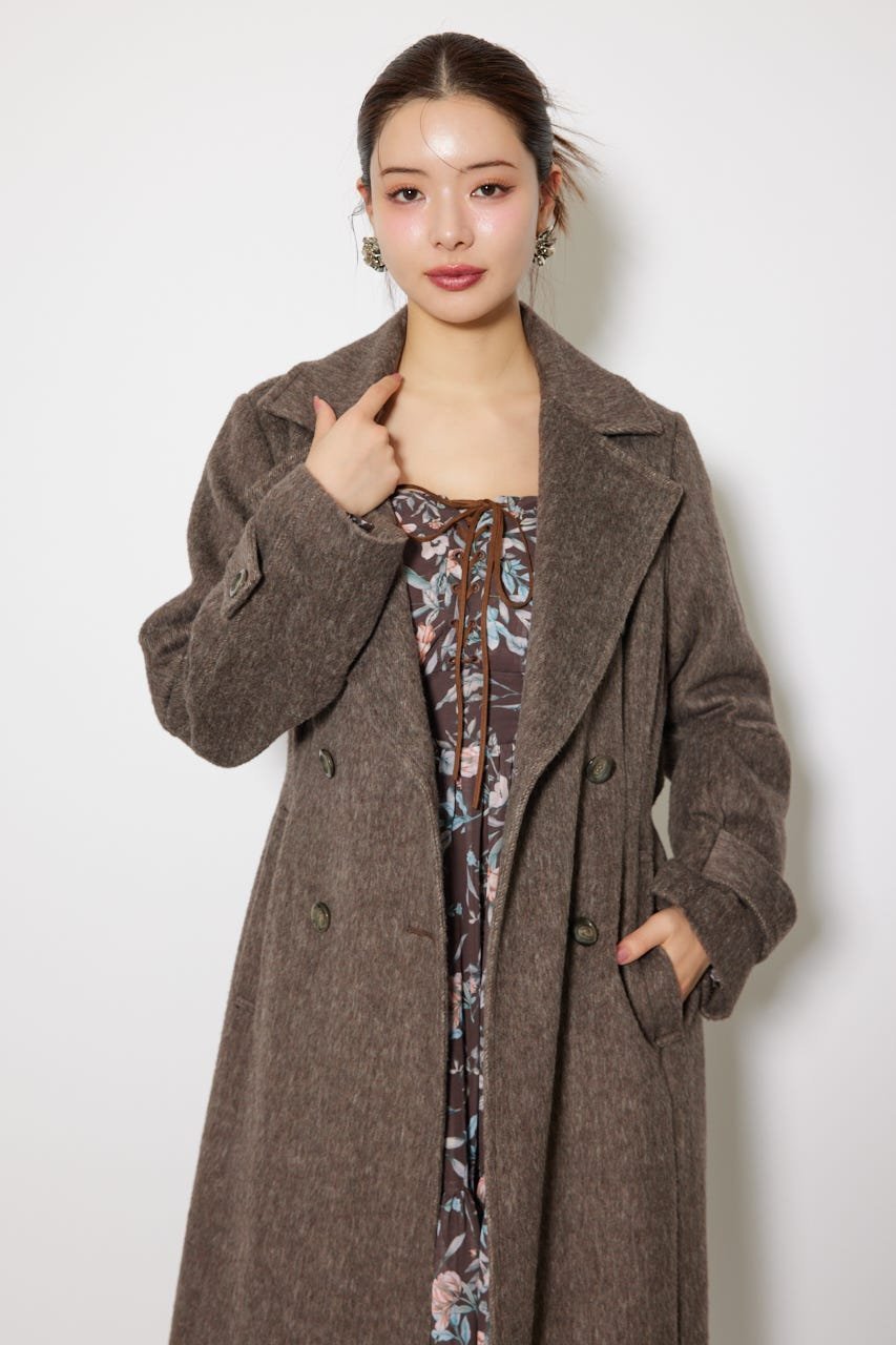 rienda｜ダブルカラーシェイプドチェスターコート | Rakuten Fashion