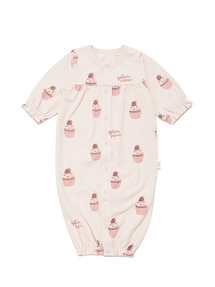 gelato pique｜【BABY】新生児カップケーキ柄2WAYオール | Rakuten