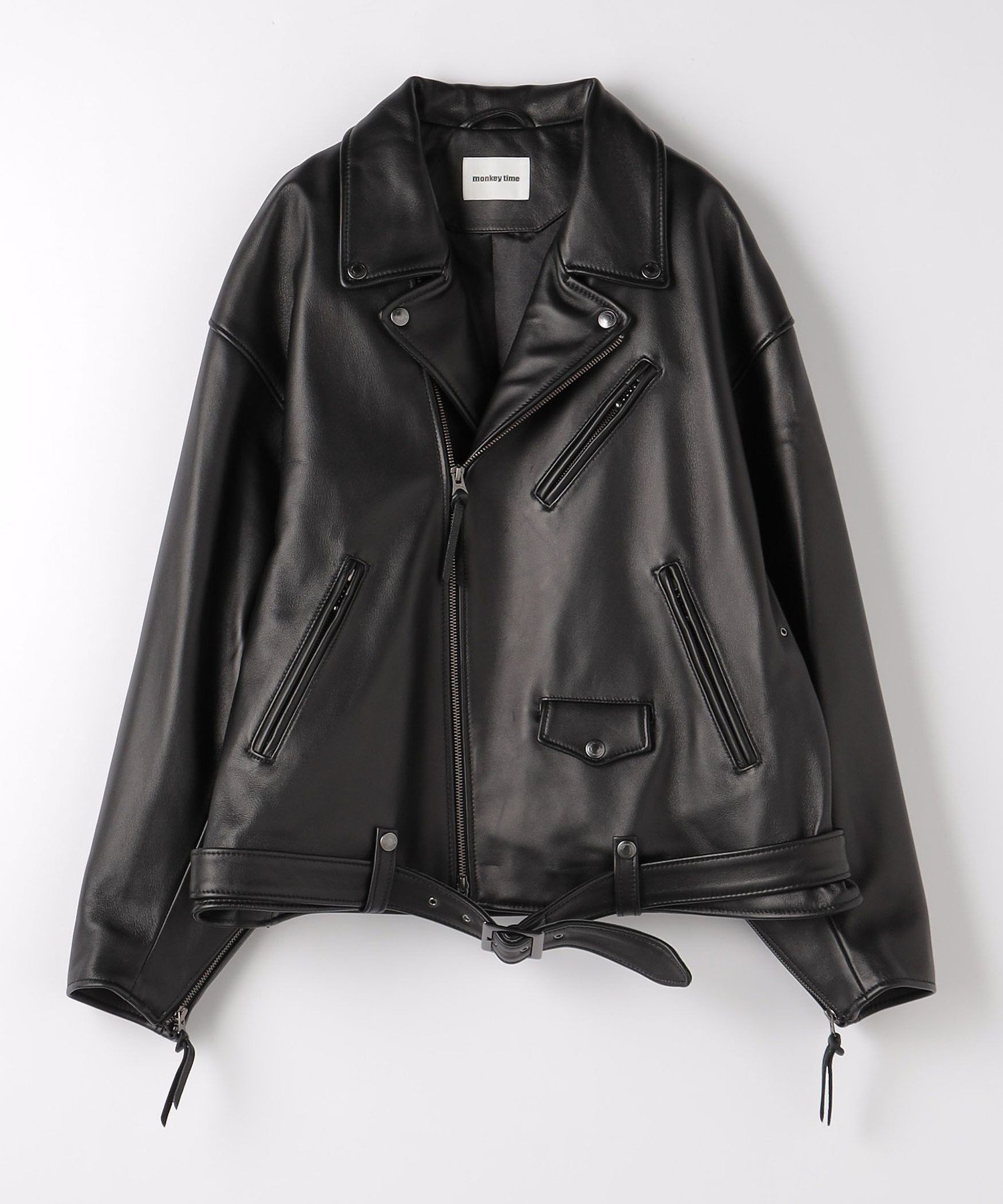 UNITED ARROWS ダブルライダースジャケット Mサイズ 中古・古着通販】UNITED ARROWS (ユナイテッドアローズ) ラムレザー