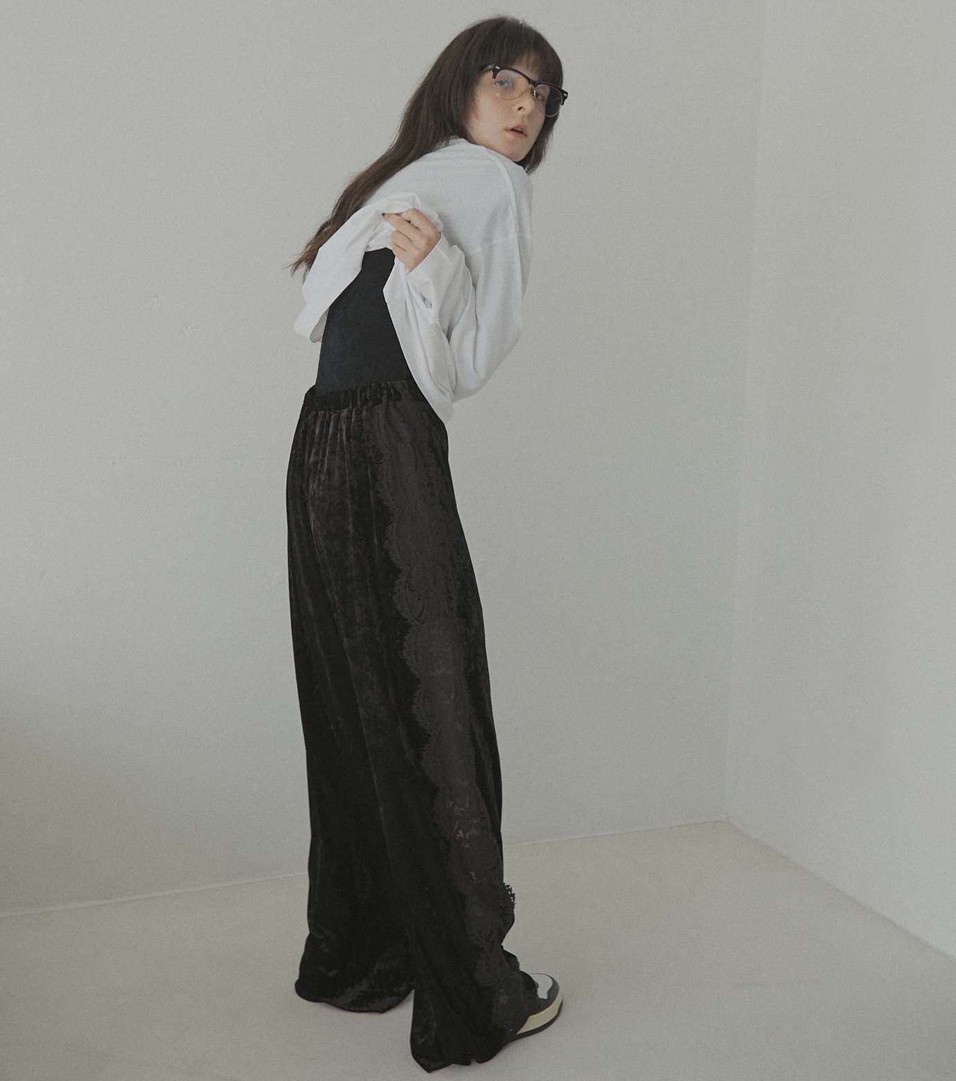LE CIEL BLEU｜サイドレースパンツ / Side Lace Pants | Rakuten