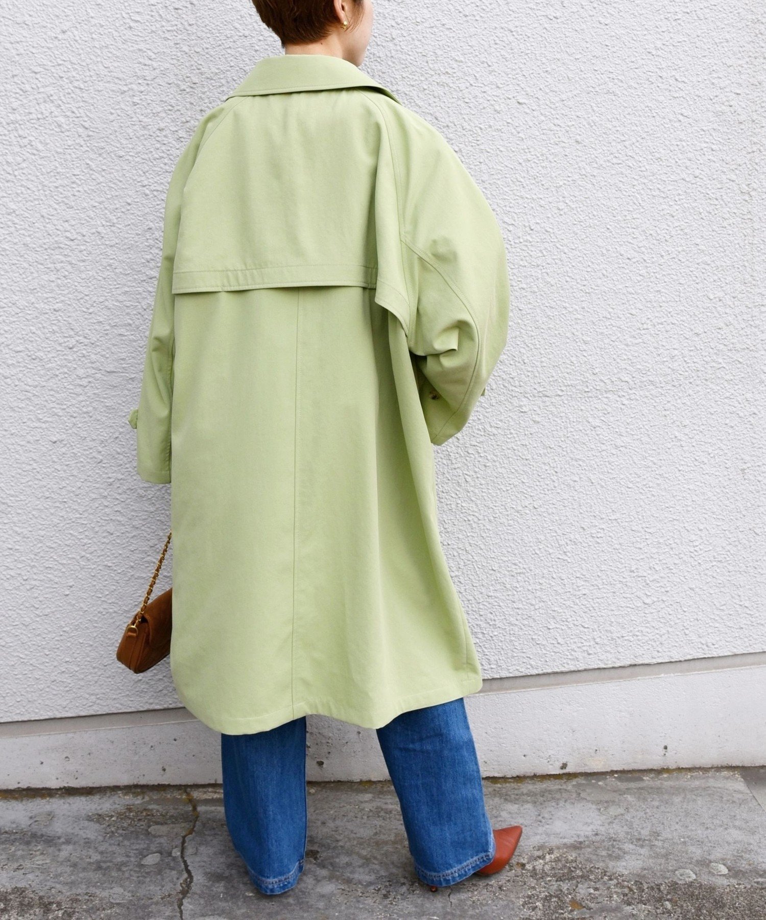 SHIPS｜SHIPS any: 〈洗濯機可能〉フレア ミディ トレンチ コート 24AW